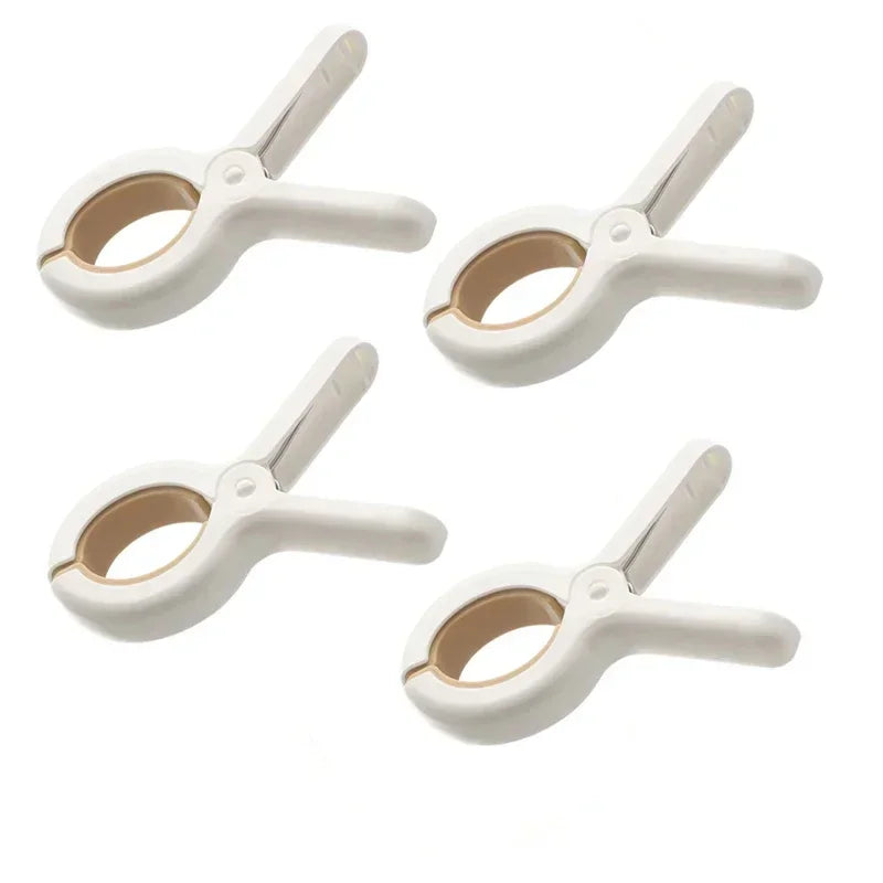 1/2/4Pcs Clothes Pegs Dry Quilt Single Clothespins Household Cotton Quilt Hanger Large Windproof Clip Clothes Quilt Organizer Quake B341 -4Pcs Beige