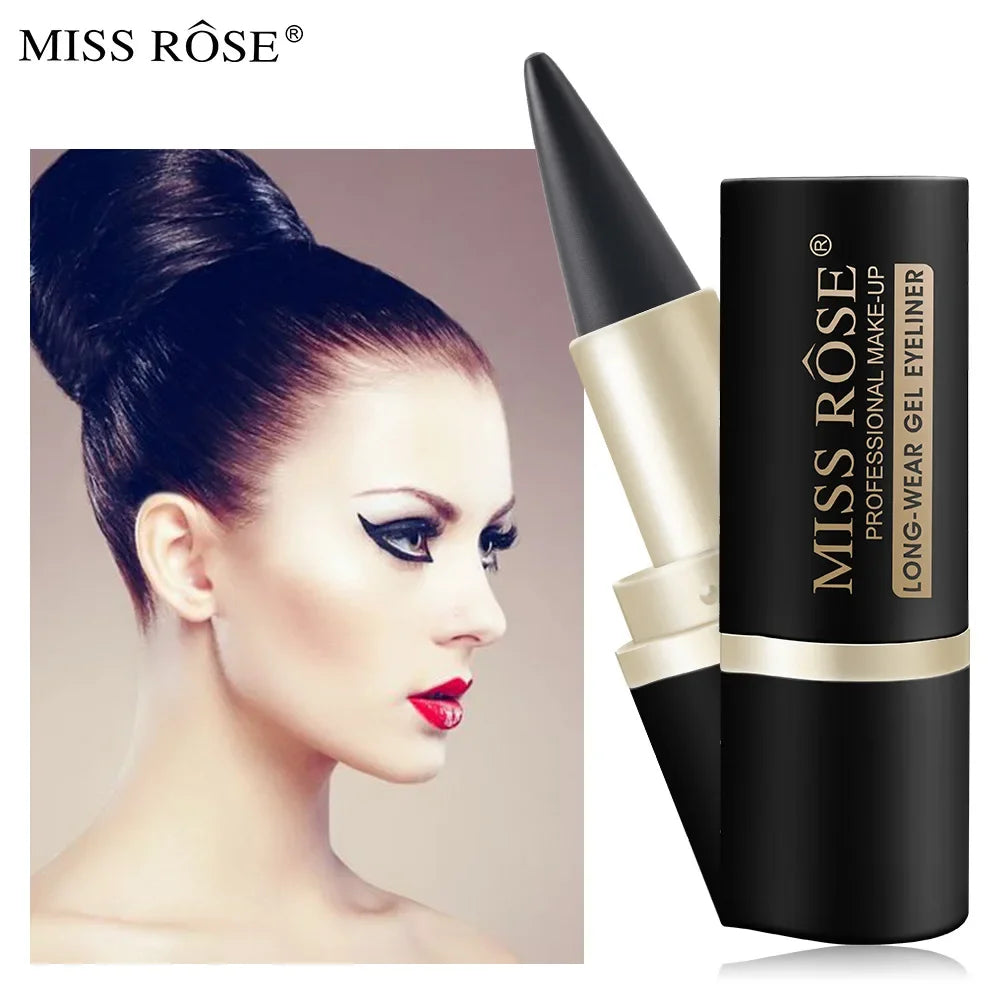 Waterproof Creamy Eyeliner Stick Sweat-Proof Long-Lasting Easy Application Half Count for Daily Makeup Quake