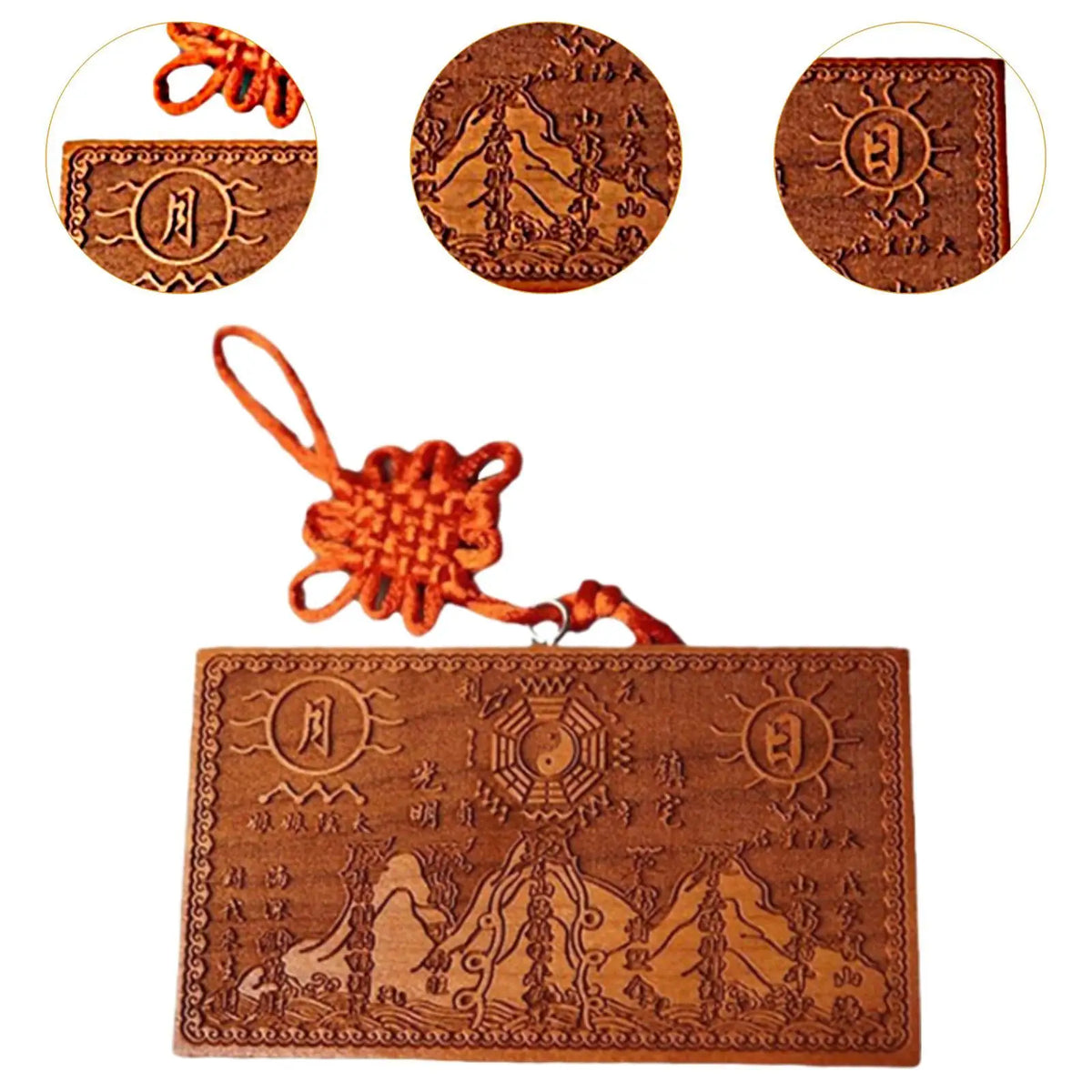 Shanhai Town Decoration Celebration Home Decor Collection Photo Props Wood Ornament for Wall Window Living Room Door Farmhouse Quake