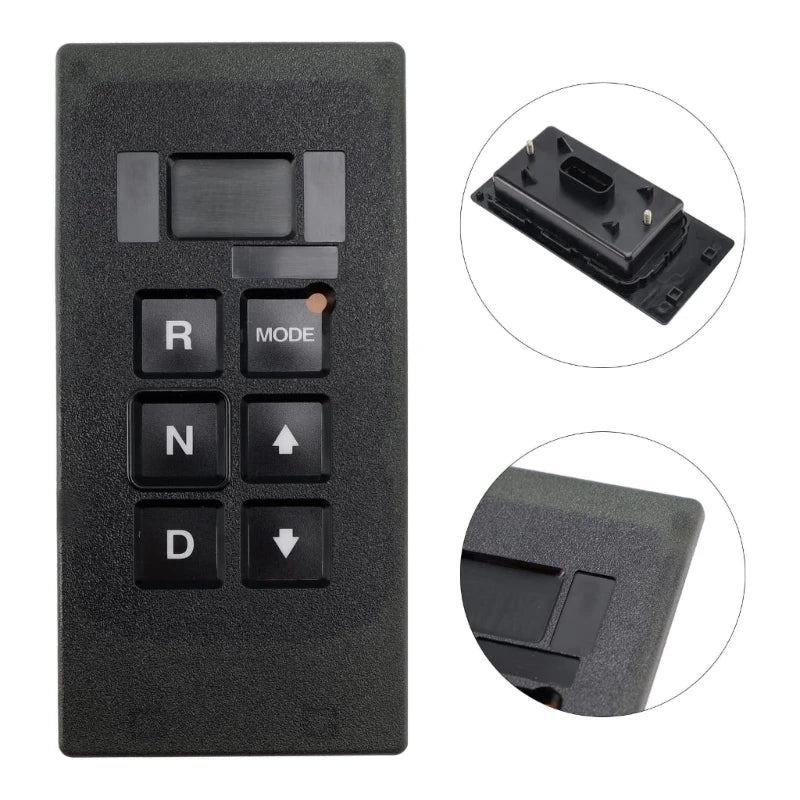 Transmission Selector Pad for Gear Panel Service, Push Button Front Layout, Black Panel Unit, Part Numbers 29551495 H8WE Quake CN