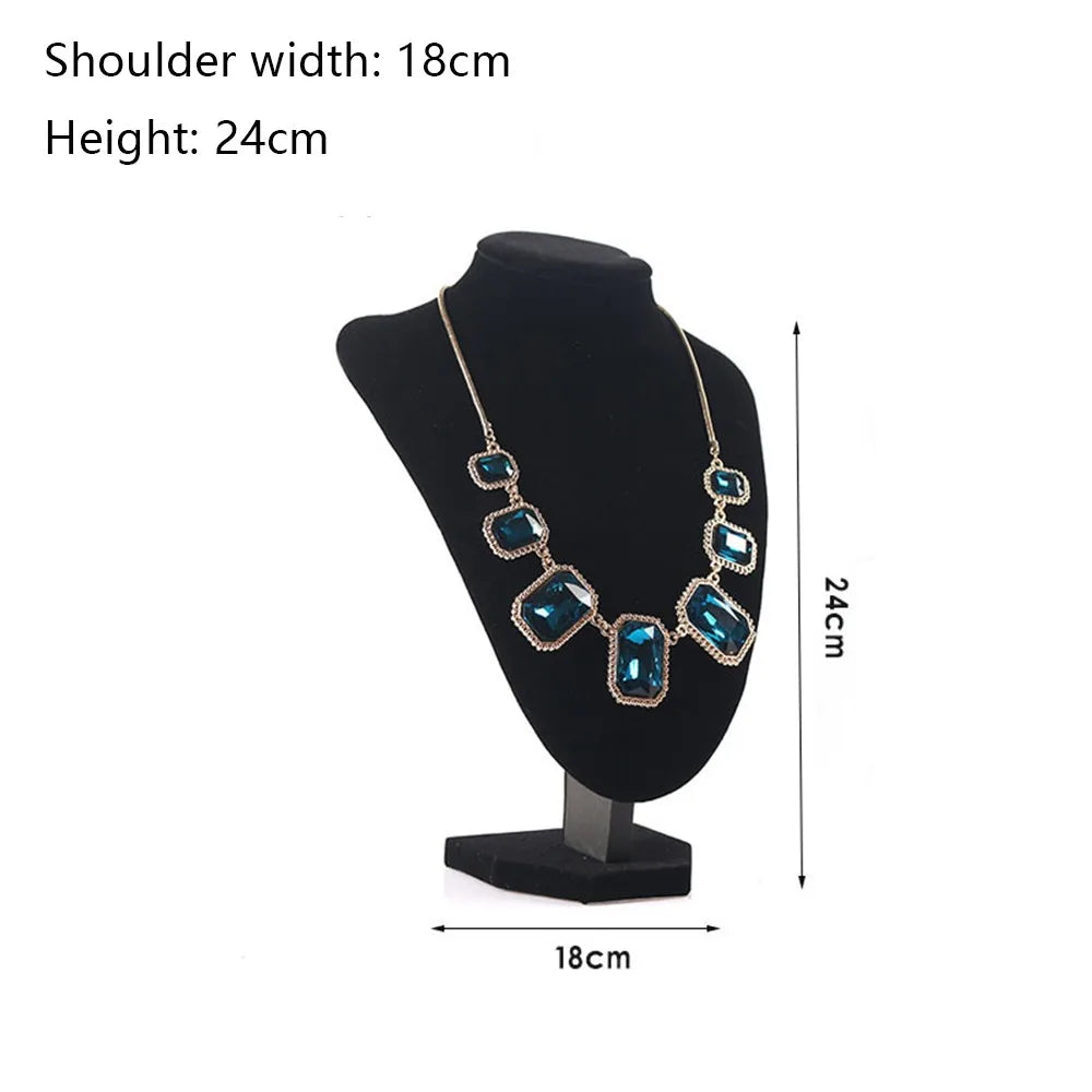 New Pendant Display Jewelry Display Rack Mannequin Jewellery Necklace Stands Retail Shop Decorate Display Organizer Stand Quake 24x18cm