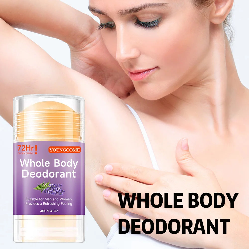 Whole Body Deodorant Stick Anti Sweating Keep Drying Lasting Fragrance Remove Armpit Odor Underarm Refresh Sticks Quake