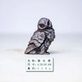 Imitation Cast Iron Rust Style Owl Living Room Desktop Mini Home Decoration Study Room Ornament Purely Handmade Tea Pet Quake 10cm Polished Version