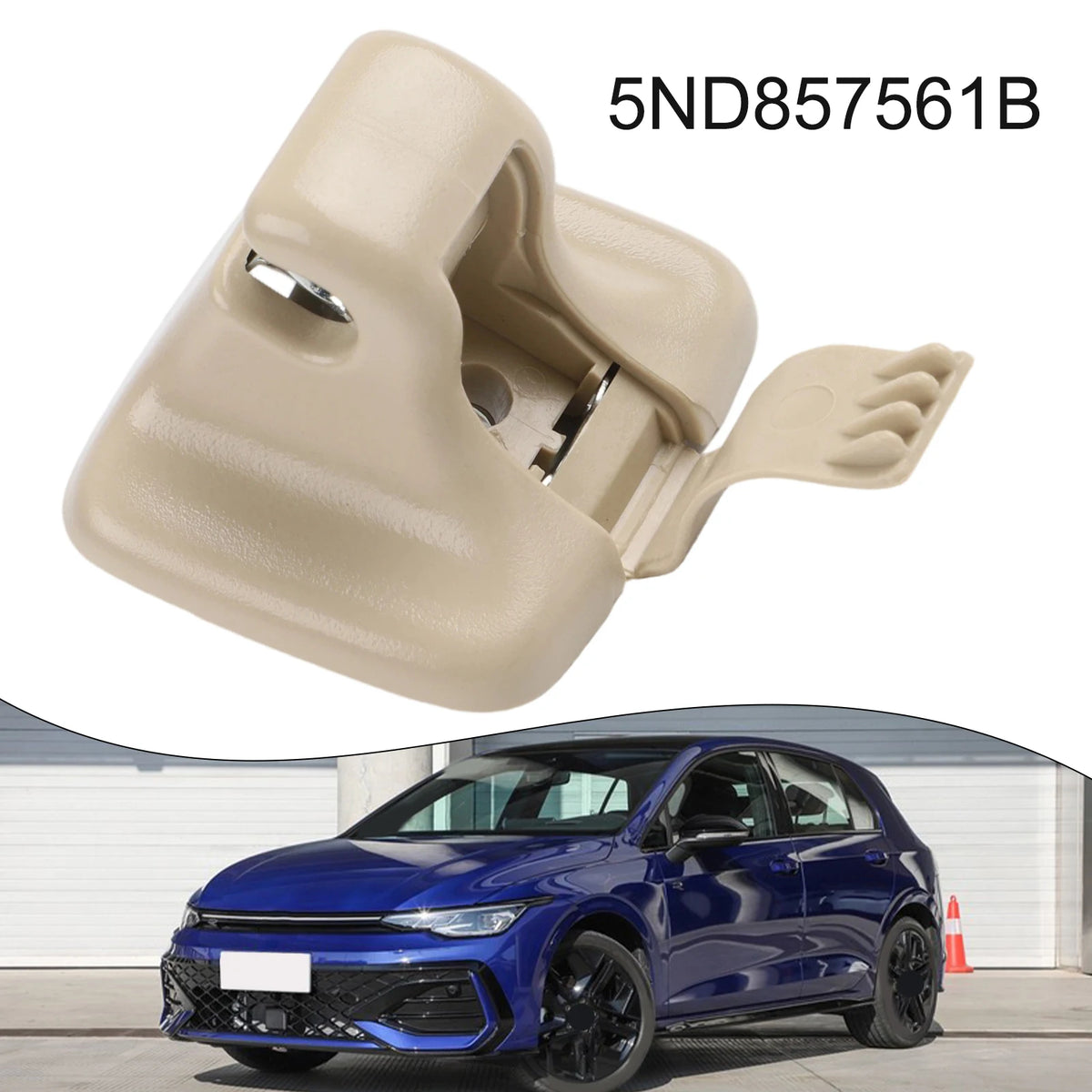 Sun Visor Snap Hook Part Number 5ND857561B Compatible with For Touguan For CC For Golf 6 For Beetle Car Replacement Quake