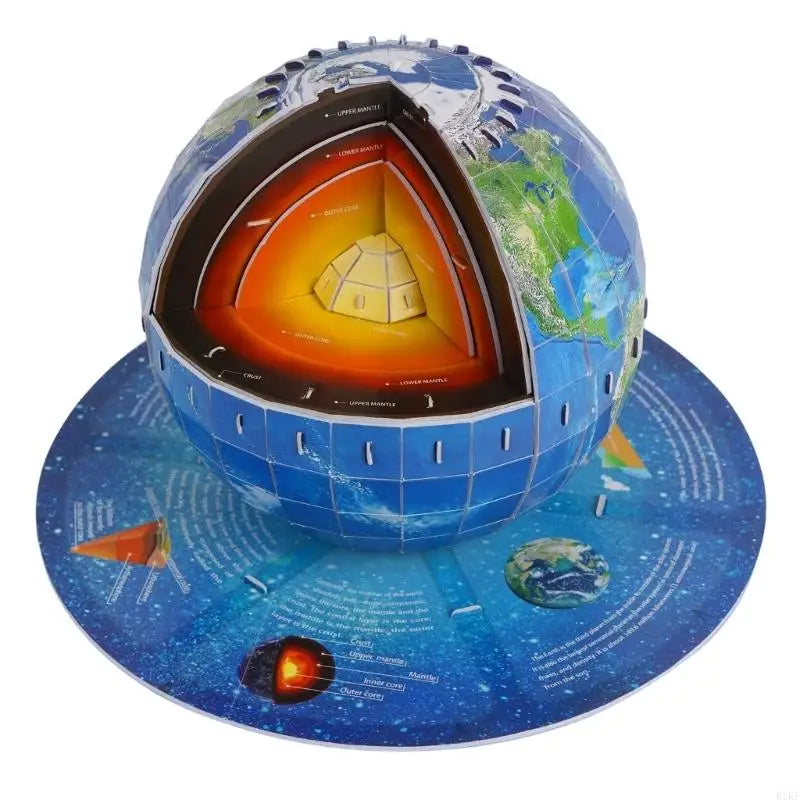 Educational Earth Structure Model Assembly Paper Earth Structure Model Geography Teaching Aid For Students And Teachers K1KF Quake China Mainland