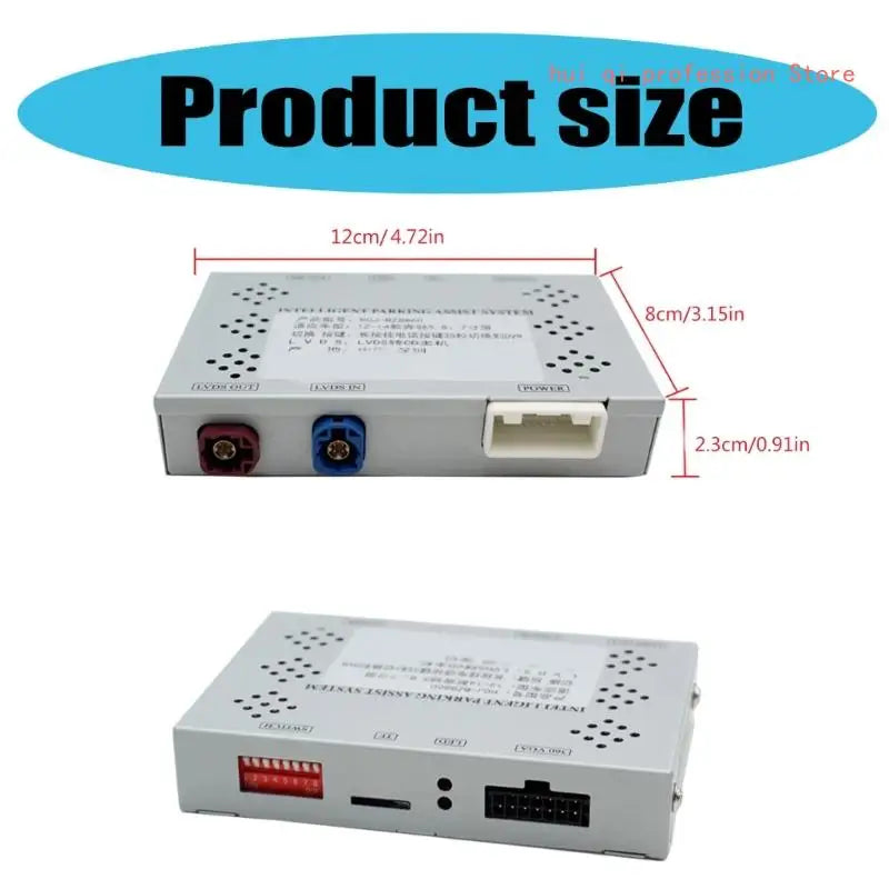 Car Front Rear Reverse Camera Interfaces Adapter Box Decoders, Plugs And Play for A B C 4.5 Systems Enhanced Safety Quake