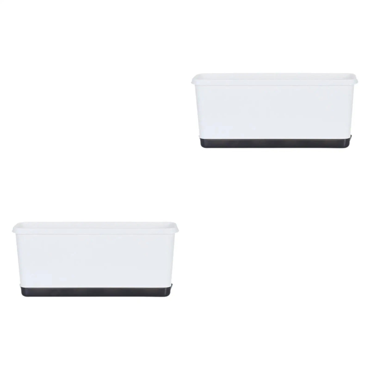 2 Pieces Window Box Planter Flower Pot Self Watering Plant Pot Versatile Accessory for Indoor Outdoor Lightweight Quake
