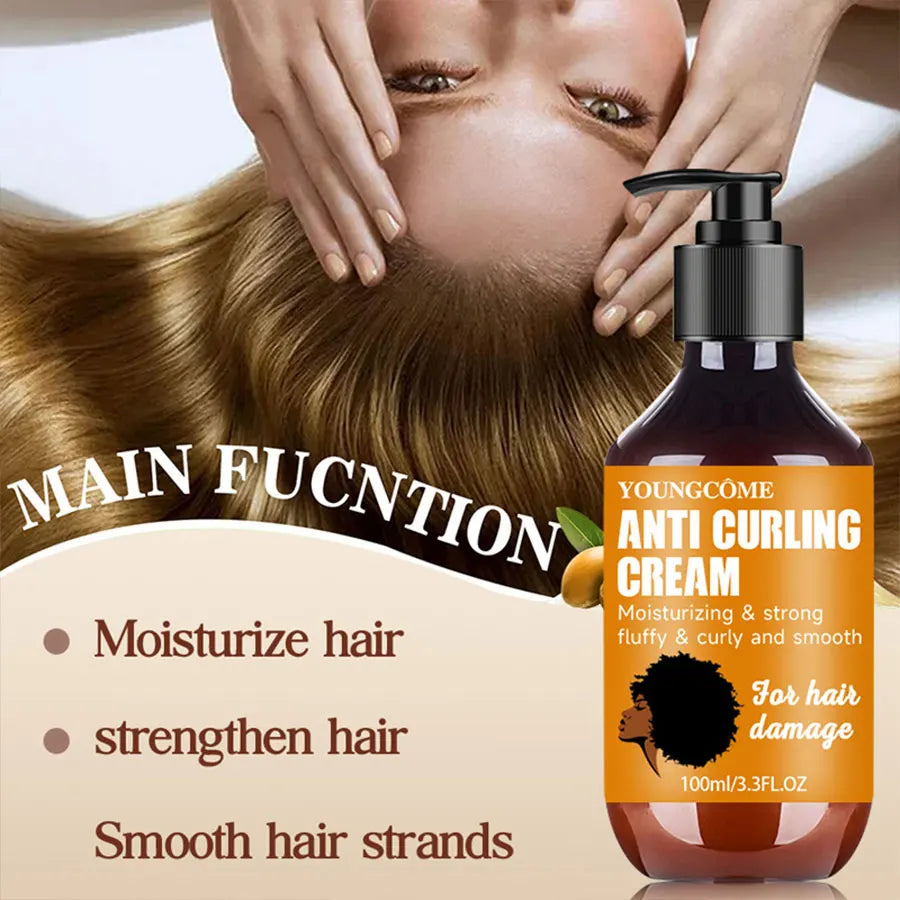 100ml Curly Hair Styling Lotion ,Perfectfor Dry and Frizzy Hair,Anti Frizzy Bounce Sculpting Boost Hair Conditioner Care Quake