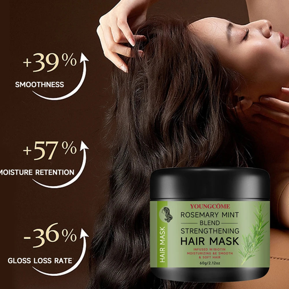YOUNGCOME Rosemary Serum Conditioner for Hair Repair Mask Nourish Scalp Treatment Rosemary Essential Oil for Hair Care Shampoo Quake