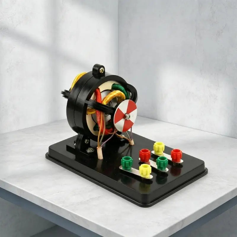 Three Phase Induction Motor Teaching Model with Visible Stator and Winding Structure for Physics Lesson Demonstration and K1KF Quake