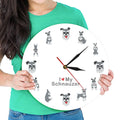 Wall Clock 30cm Hanging Clock Decorative Clock for Children's Bedroom Bedroom Kitchen School Quake Default Title