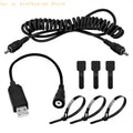 Snowmobile Heated Helmets Connector Plug Heating Cable Heated Helmets Adapter Suitable for Most Electric Face Shielding H8WE Quake CN