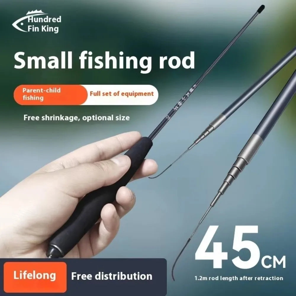 Ultra Light Fishing Rod Ultra-Fine Hand-Held Ultra-Fine Rod Stream Rod Short Section Short Section Rod Beginner Fishing Quake