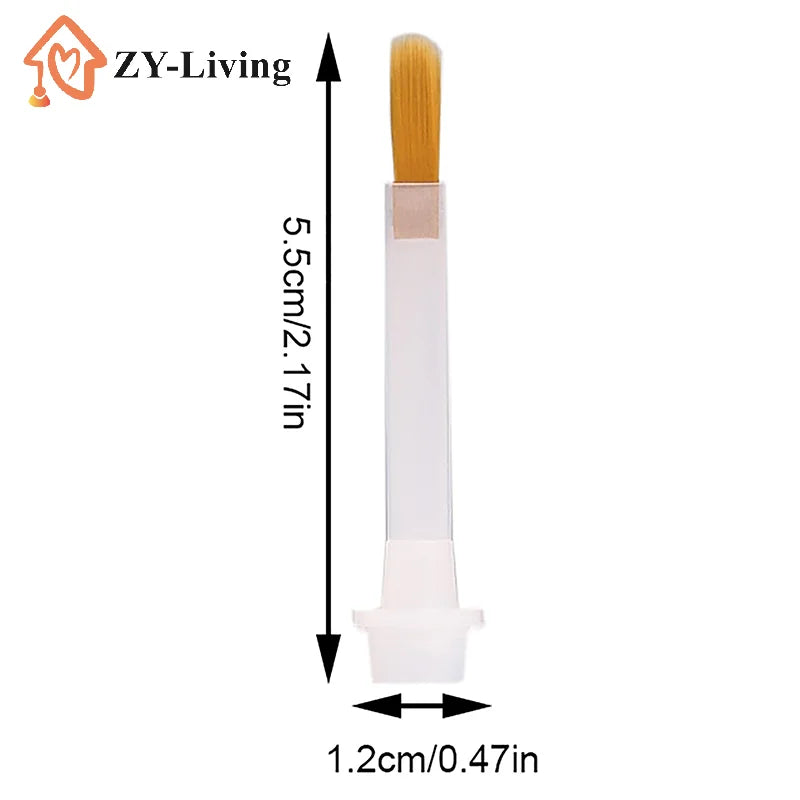 5/10/20Pcs Disposable Nail Polish Brush For 15ml Nail Polish Bottle Replacement Brush Brown Hair Nail Art Brush Applicators Quake