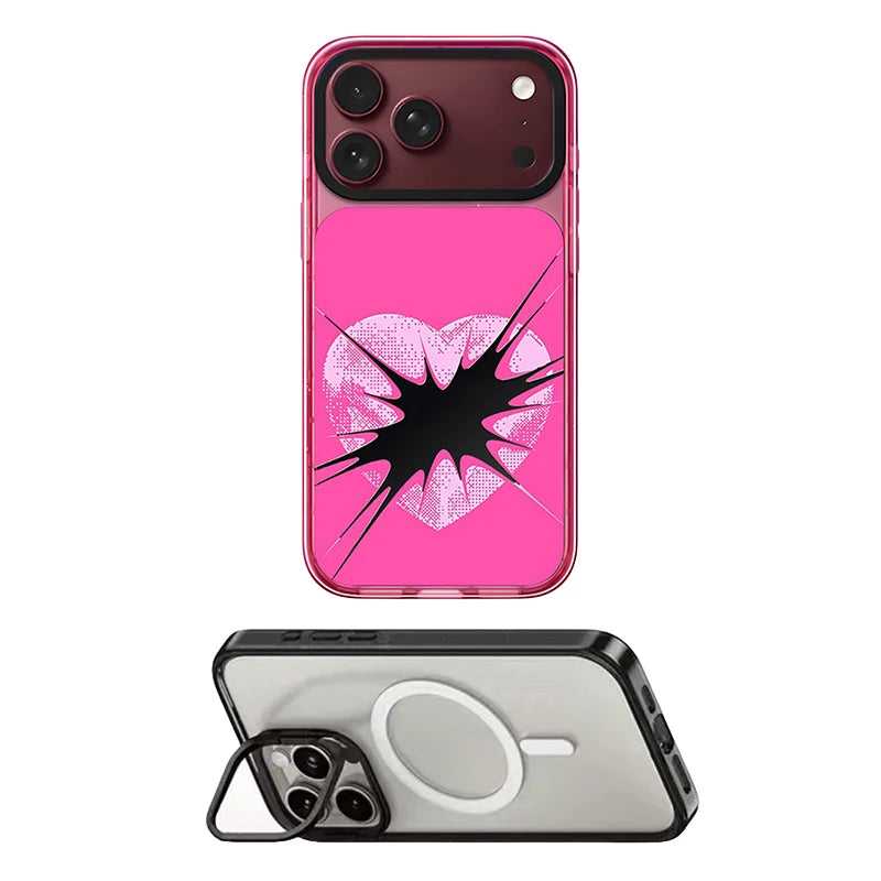 6092086 Impact Case - Mirror / Glaze Magnetic Cover: Compatible with IPhone 18 17 Pro Max 18Pro Quake stand (MagSafe) 3 for iPhone18 Pro Max