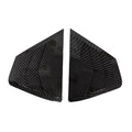 For Nissan Tiida Hatchback 2016-2021 Car Rear Louver Window Side Shutter Cover Trim Sticker Vent Scoop ABS Carbon Accessories Quake Carbon