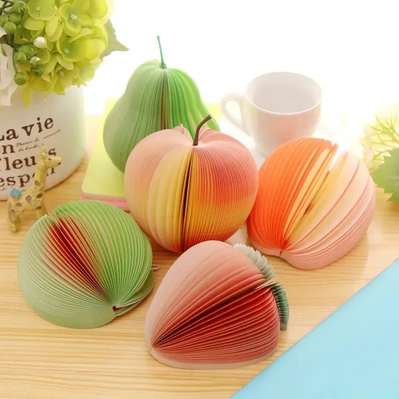 100 Pages Creative Apple Notes DIY Post-it Notes Fruit Post-it Notes School Office Account Stationery Stickers Quake