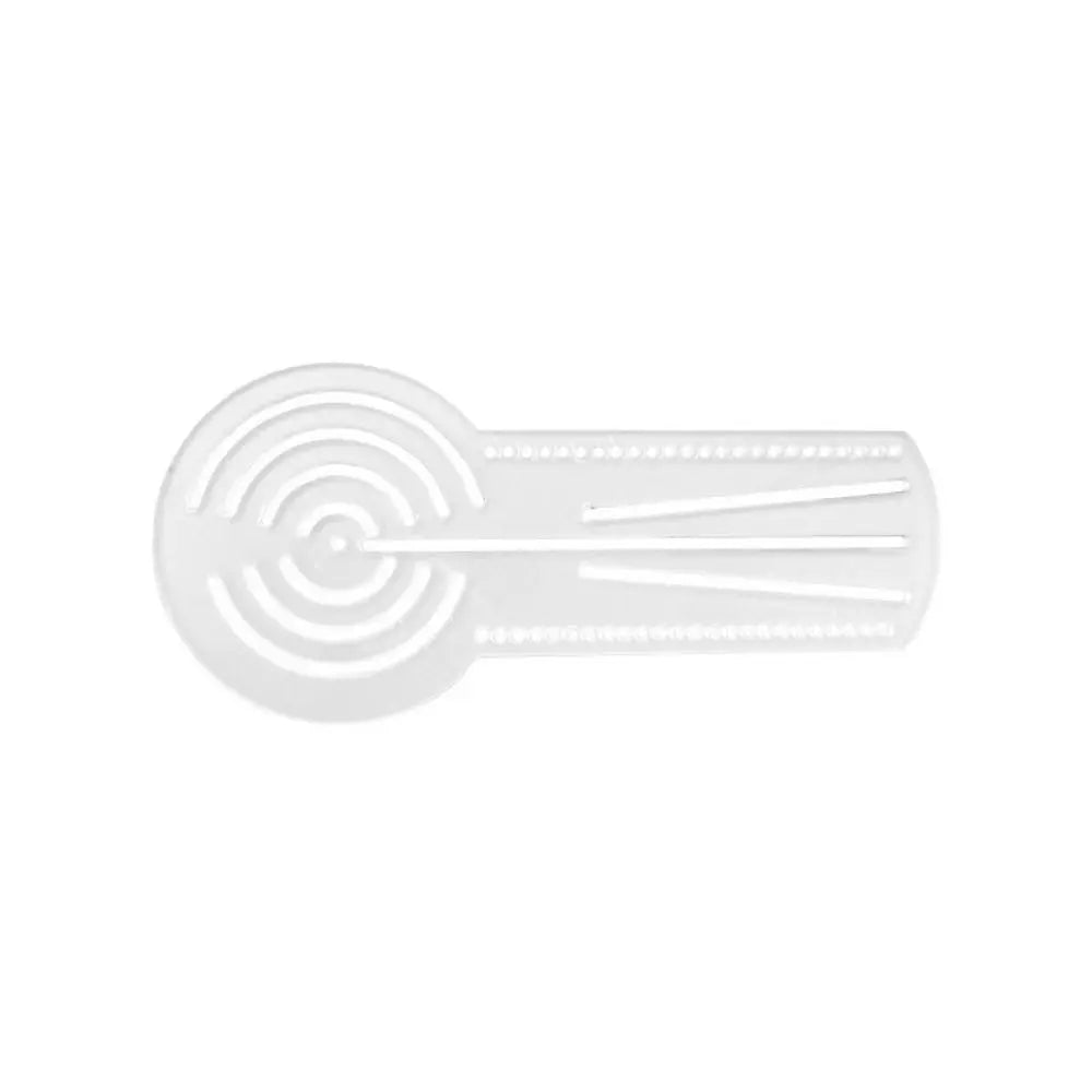 Multifunctional Mandala Drawing Template Acrylic Transparent Drawing Ruler Reusable Circular Arc Straight Line Drawing Tool Quake