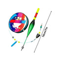Portable Lure Fishing Line Set with Float High Sensitivity Wear-Resistant Fishing Line for Fishermen Beginner Men Outdoor Quake Green