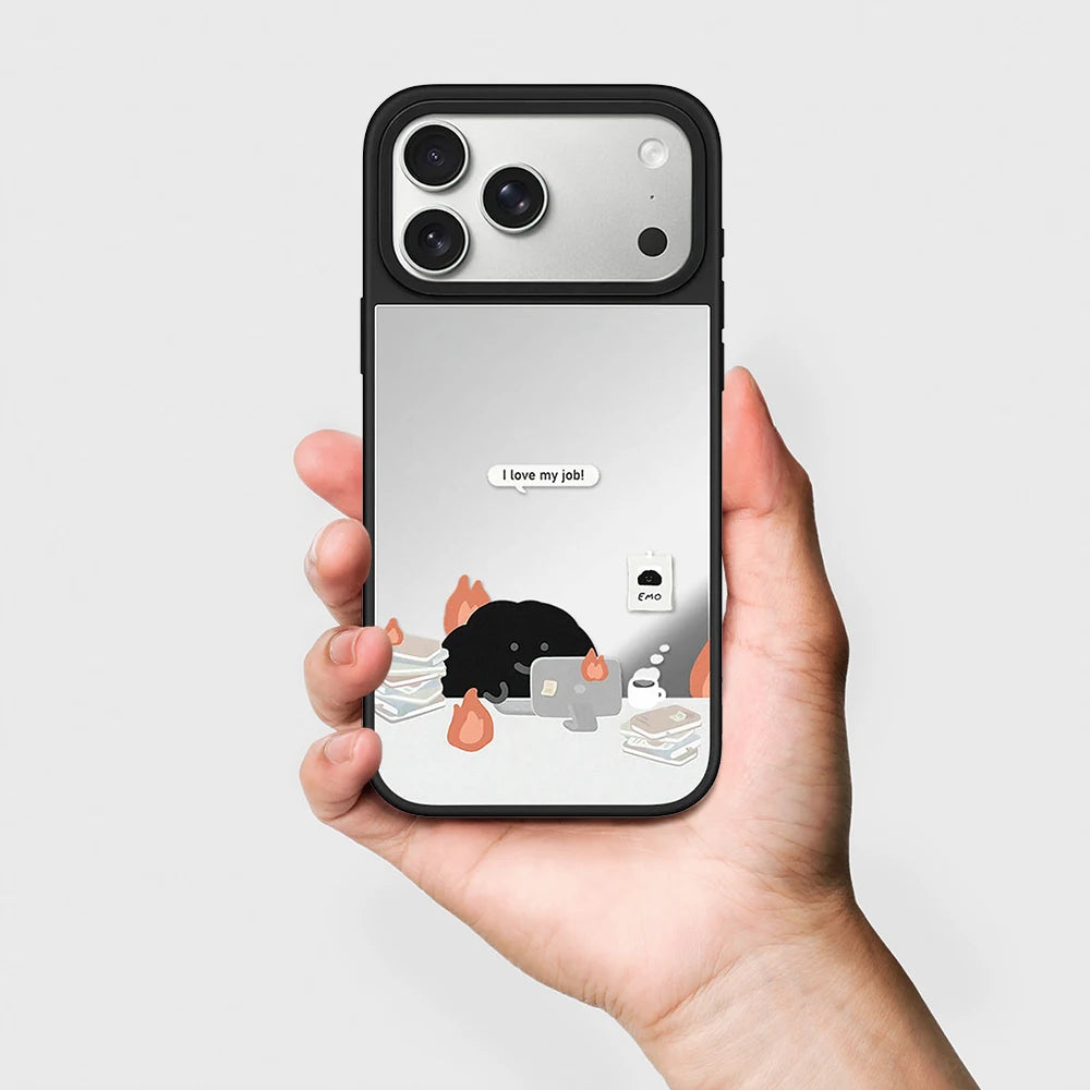 6082520 Mirror Surface Magnetic Phone Case Cover for IPhone 12 13 14 15 16 17 18 Pro Max Case Quake