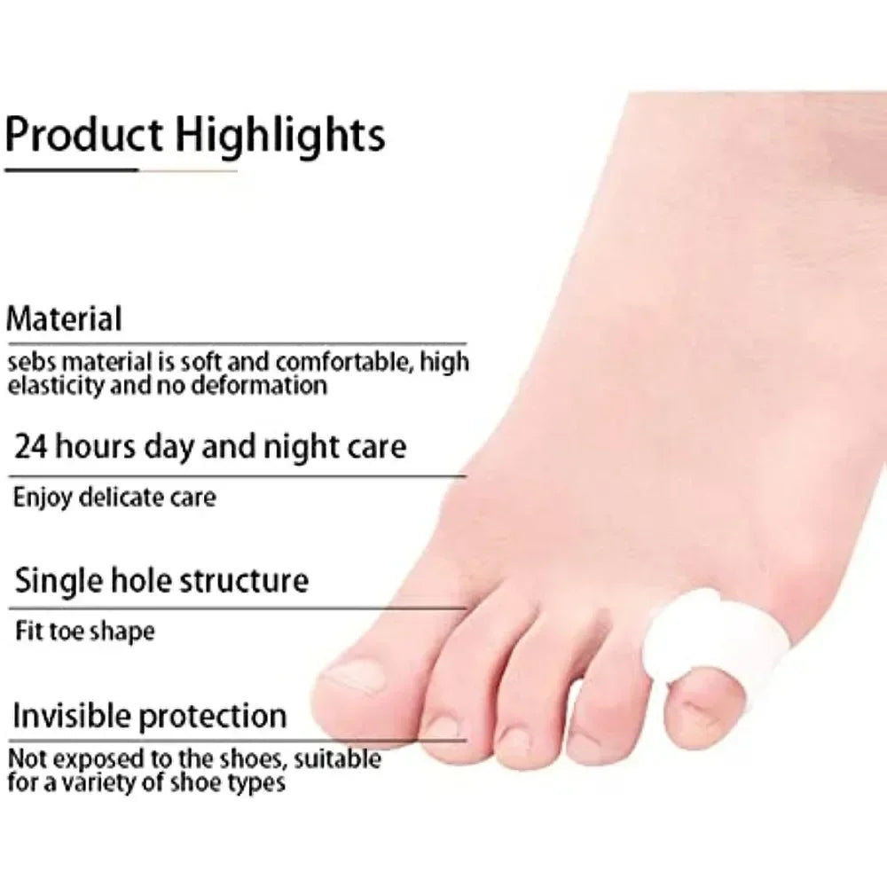 2pcs Silicone Bunion Toe Orthopedic Separator Finger Feet Care Protector Gel Toe Hallux Valgus Corrector Pedicure Spacer Yoga Quake