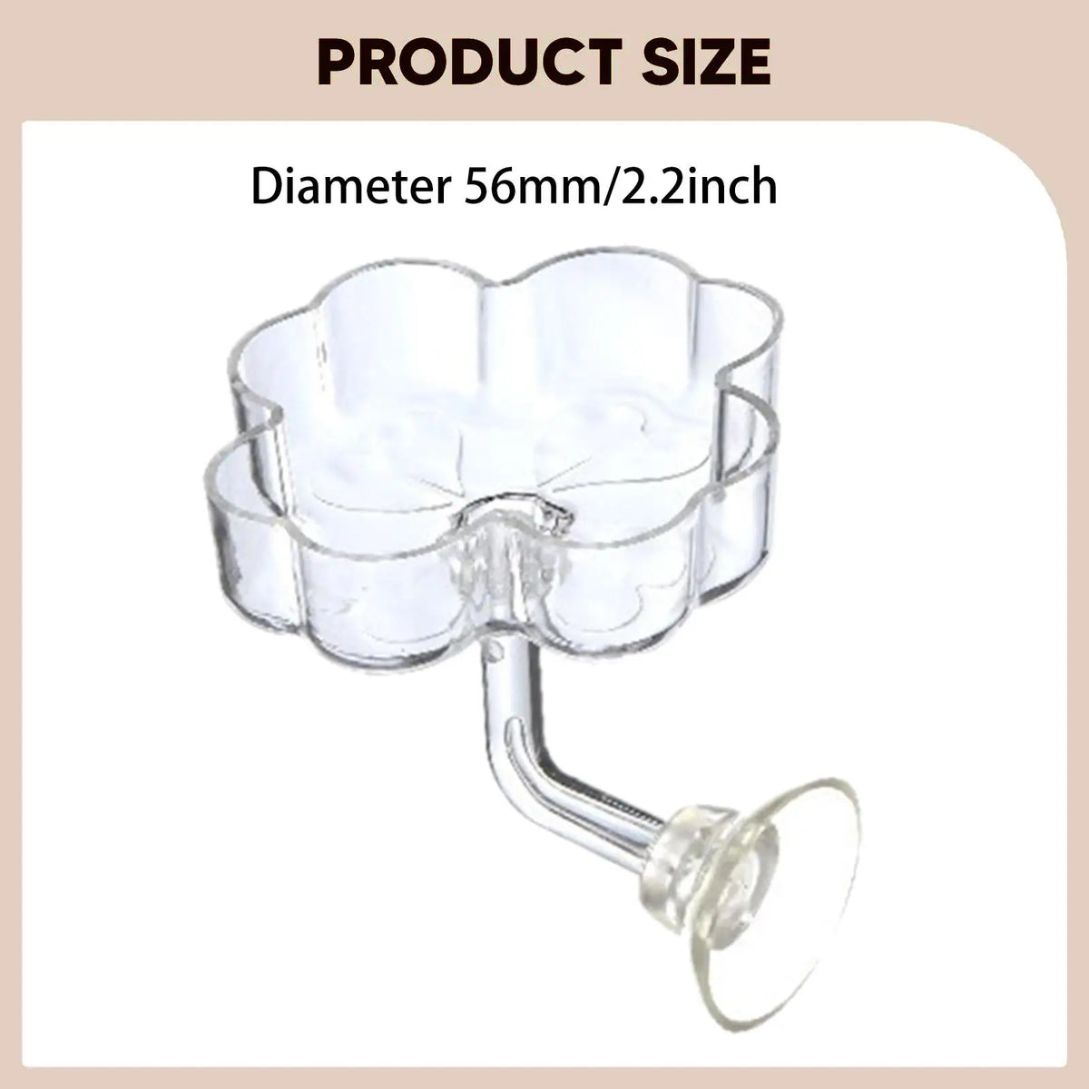 Transparent Acrylic Mini Shrimp Feeder Dish for Aquarium Fish Food Holder with Easy Clean Suction Support Quake
