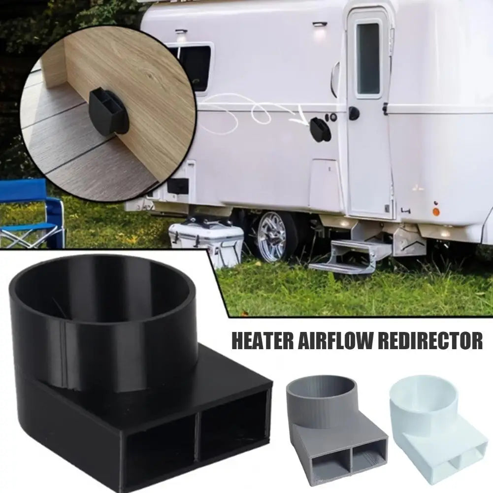 Vehicle Heater Air Deflector Rv Heating Air Diffuser Vent Cover 3d Printed Caravan Heater Outlet with Airflow Director for Van Quake