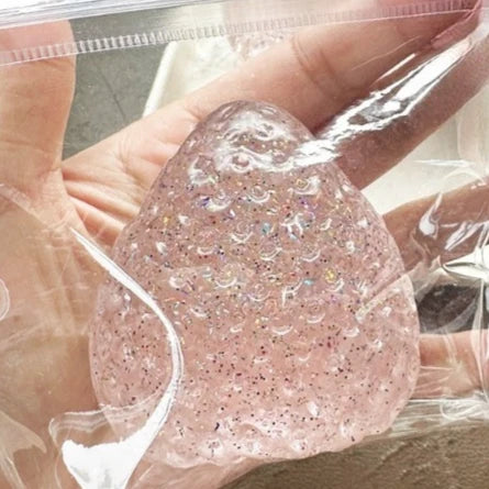 1pcs Soft and Squishy Strawberry Squeeze Toy Silicone Like Feel Stress Relief and Venting Toy Quake transmittance