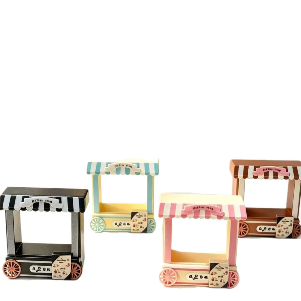 10Pcs Cute Dollhouse Miniature Wooden Coffee Van Model Furniture Accessory Resin For Doll House Decor Scene Prop Kids Toys Gift Quake