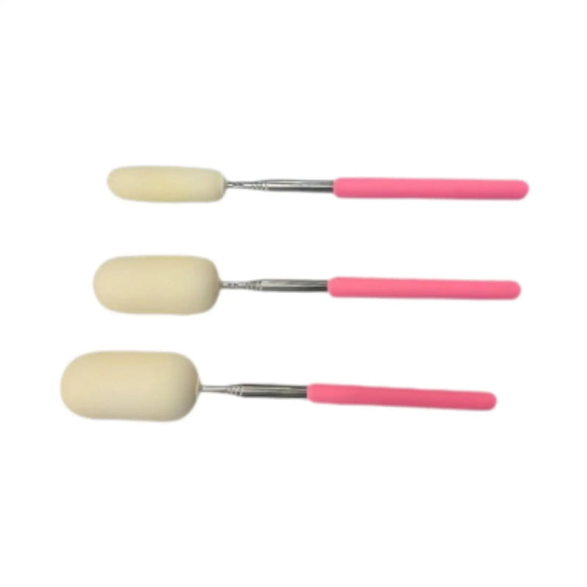 3X TElescopic sponge sticks Tools to shape the ceramic kit of ceramic tool Quake Pink