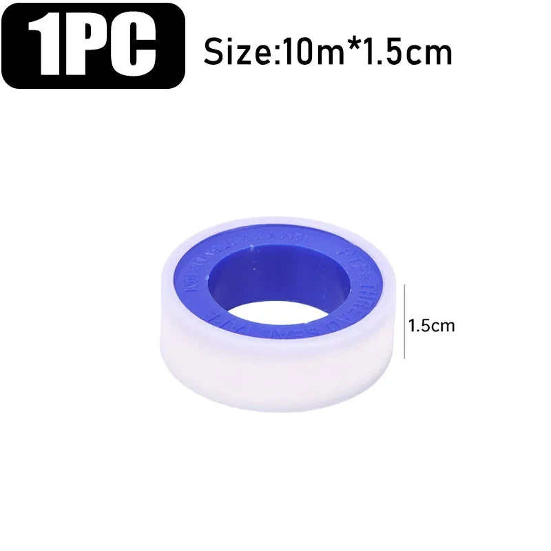 30/1PCS Pipe Leak Proof Sealing Tape Sink Drain Pipe Thread Duct Tapes Plumbing Fitting Repair Tool Waterproof PTFE Sealant Tape Quake 1 Roll