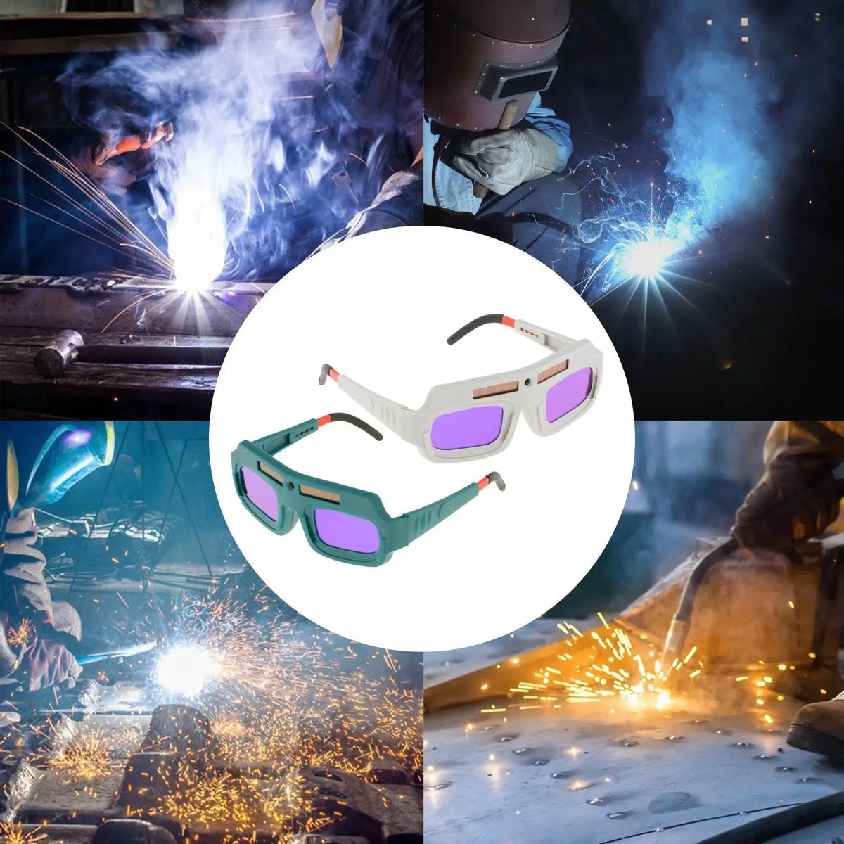 Eyes Goggles Non Slip Automatic Dimming Safety Protective for Field Inspections Quake