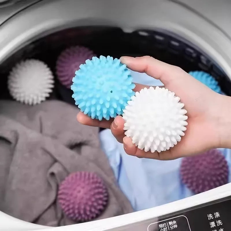 3Pcs PVC Dryer Ball Reusable Laundry Ball Washing Machine Drying Fabric Softener Ball for Home Clothe Cleaning Tool Accessrices Quake
