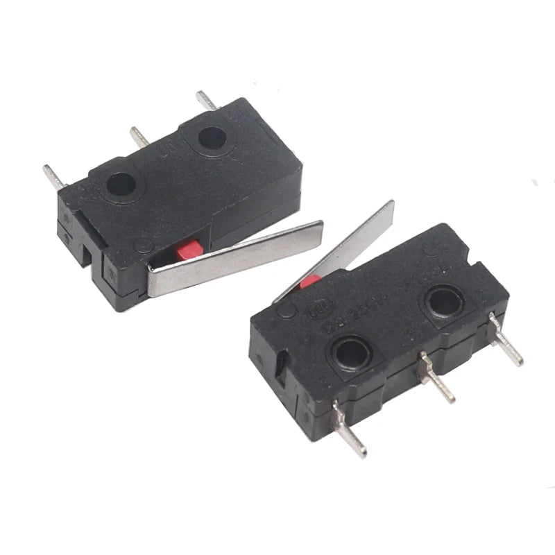 【10PCS】Micro Roller Lever Arm Open Close Limit Switch KW12-3 PCB Microswitch Quake KW11-3Z-2 10PCS