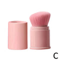 Portable Mini Retractable Blush Brush Soft Loose Powder Foundation Makeup Brush Multi Functional Beauty Makeup Tool Quake C