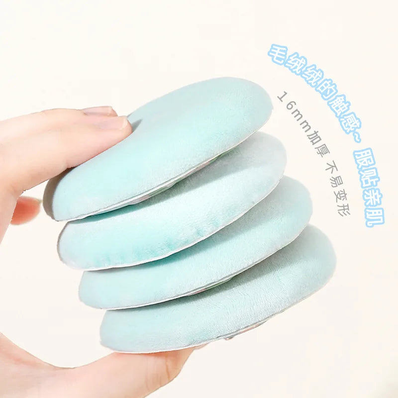 Suede Loose Powder, Honey Powder, Special Makeup Setting Puff, Flocking Air Cushion, Puff for Powder, Thickened Quake