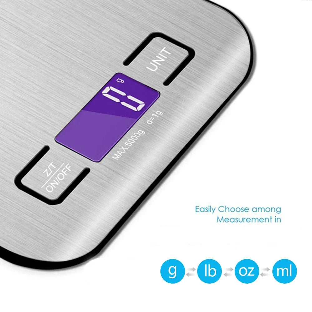 Household Kitchen High-precision Electronic Pastry Baking Scale Small Food Baking Scale 10kg/1g Accurate Weighing Quake