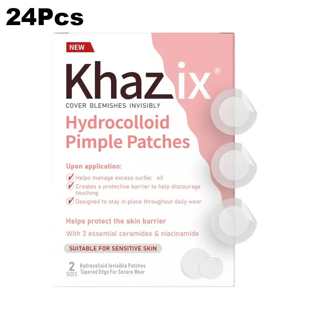 24/200/800pcs Acne Patches Skincare Stickers Circular Transparent Skin Tone Facial Spot Covering Makeup Tools for Clear Skin Quake 24pcs