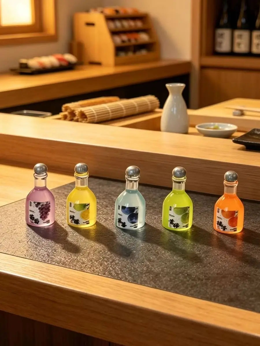 50pcs Sweet Miniature Mixed Fruit Wine Resin Simulation Food DIY Jewelry Making Accessories Ornament For Kitchen Dollhouse Decor Quake