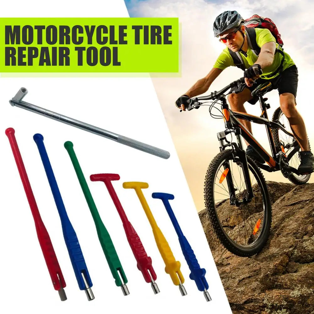 Automotive Tire Valve Installer Tire Valve Stem Puller Tool Kit Reusable Valve Core Remover Universal Stem Extenders for Rv Quake