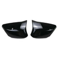 For Chevrolet Corvette C8 2020-2023 Car Rearview Side Mirror Cover Sticker Wing Cap Exterior Door Rear View Case Trim Carbon Quake Gloss Black