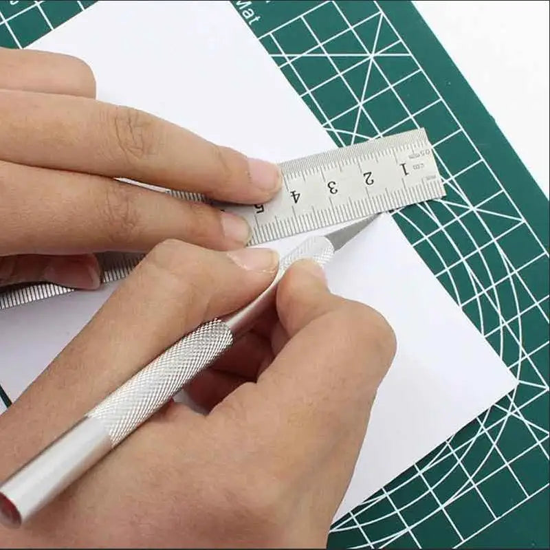 vvocci 10PCS Exacto Knife Colorful Craft Knife Kit, Sharp Exacto Knife Set, Carving Precision Hobby Knife for DIY, Art, Cutting, Quake