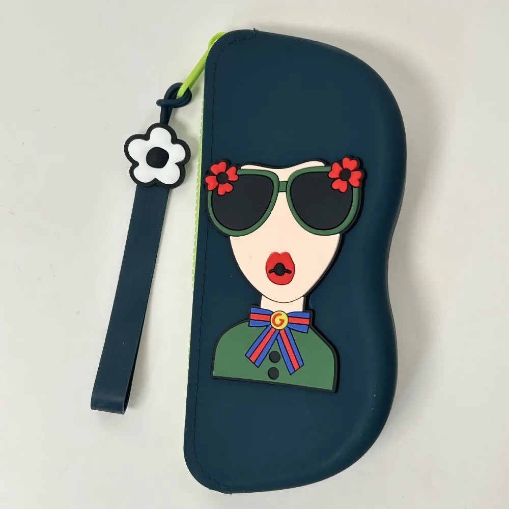 New Multifunctional Glasses Bag Waterproof Silicone Small Items Bags Dustproof Cosmetic Bags Quake Green