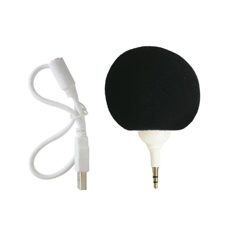Mini Portable Travel Aux-Speaker Cute Ball Audio Speaker Wired- with 3.5mm Headphone Jack Gift for Classmates Besties K1KF Quake Black