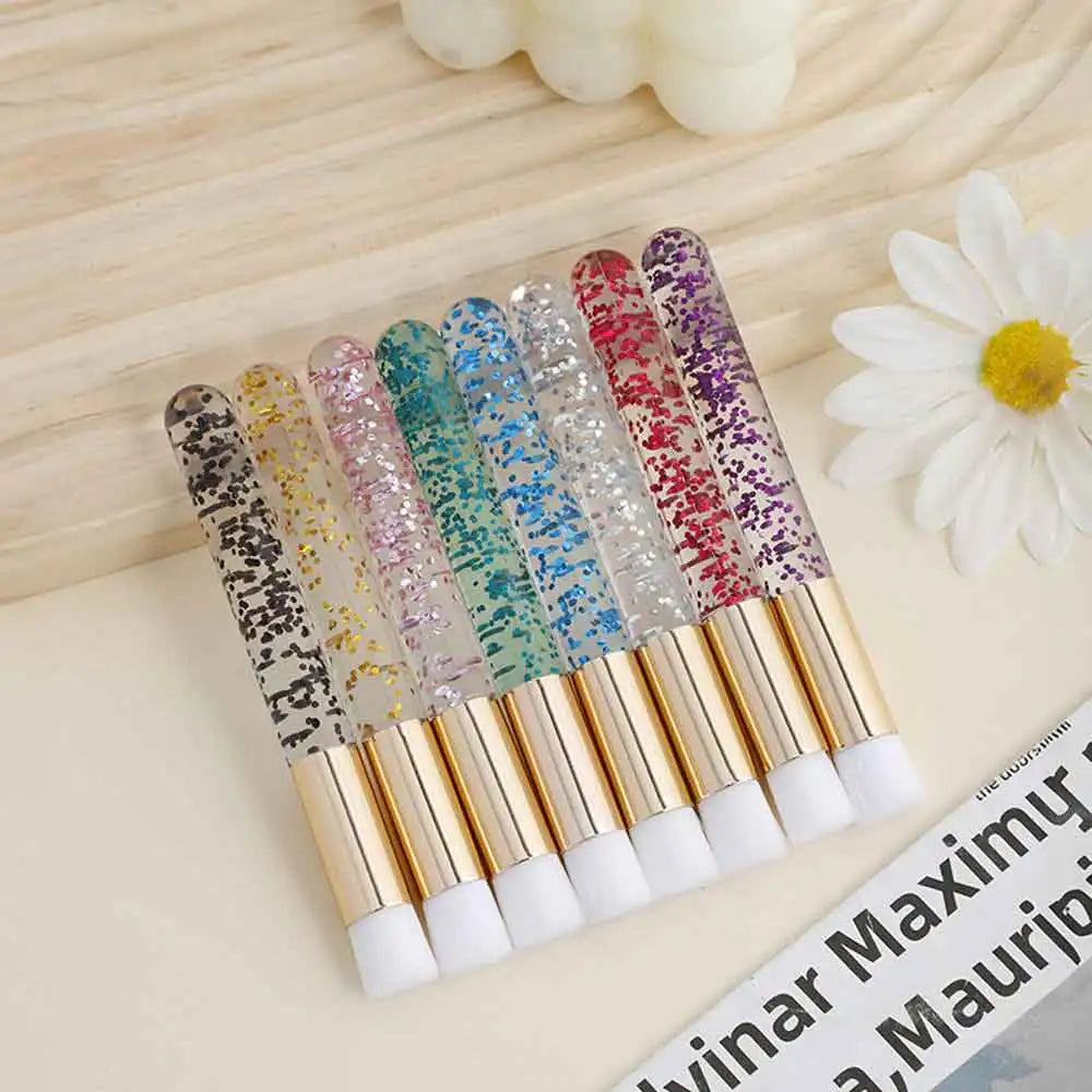 vvocci Nose Face Clean ToolProfessional Pink Shining Eye Eyelash Extension Shampoo Cleaning Brush Lash Lift Foam Cleaner Brushes Quake