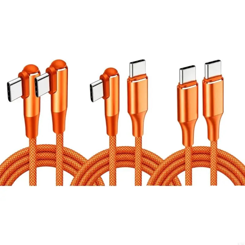 Type C to Type C Charging Cable 100W Output USB C Data Cable Nylon Braided Construction Wide Compatibility K1KF Quake