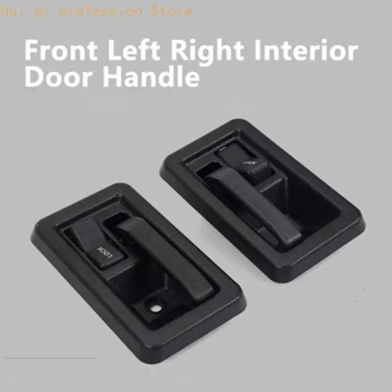 Inside Pull Handle Replacement Set, Black Left Right Pair for Vehicle Specific Interior Door Repair and Handle Repair Work H8WE Quake