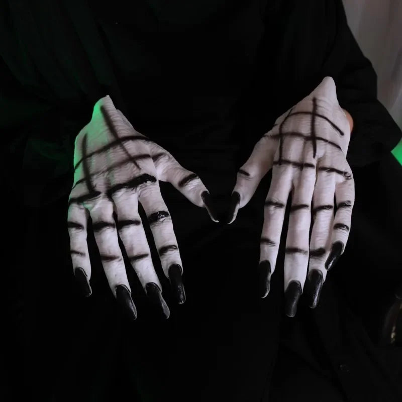 Halloween Horror Female Ghost Gloves Party Dress Up Props Makeup Ball Supplies Suitable for Haunted Houses Quake