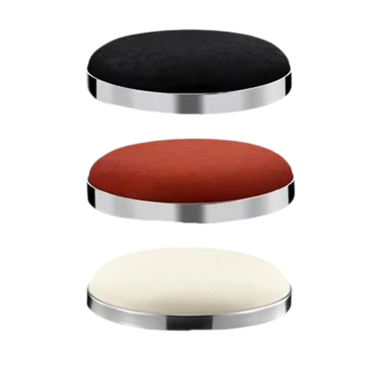 Round Seat Restaurant Salon PU Leather Bar Comfortable Diameter 33cm Club Easy to Install Store Repair Parts Stool Seat Top Quake