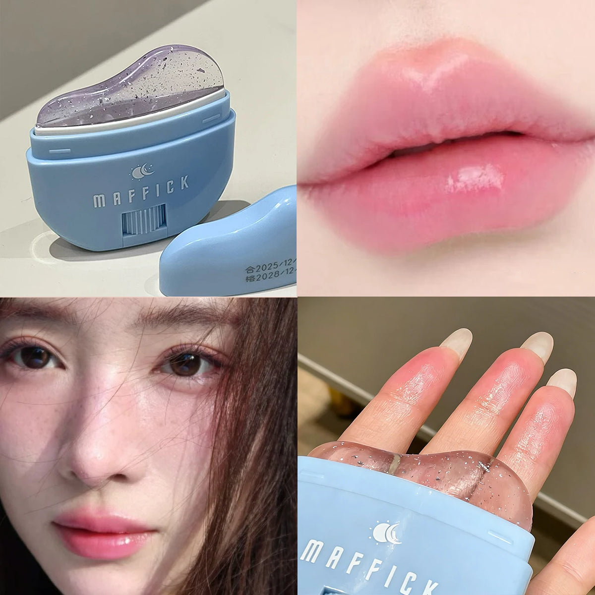 Lip & Cheek Temperature Changing Blush Stick Hydrating Gel Texture Long Lasting Natural Pink Moisturizing Cheek Gloss Makeup Quake